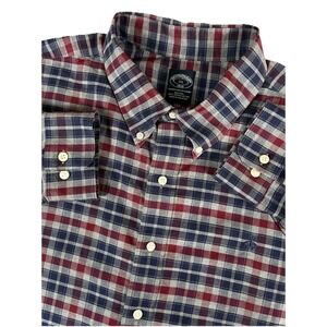 Brooks Brothers Multicolored Plaid Supima Cotton L/S Btn Dwn Shirt Men's Sz XXL
